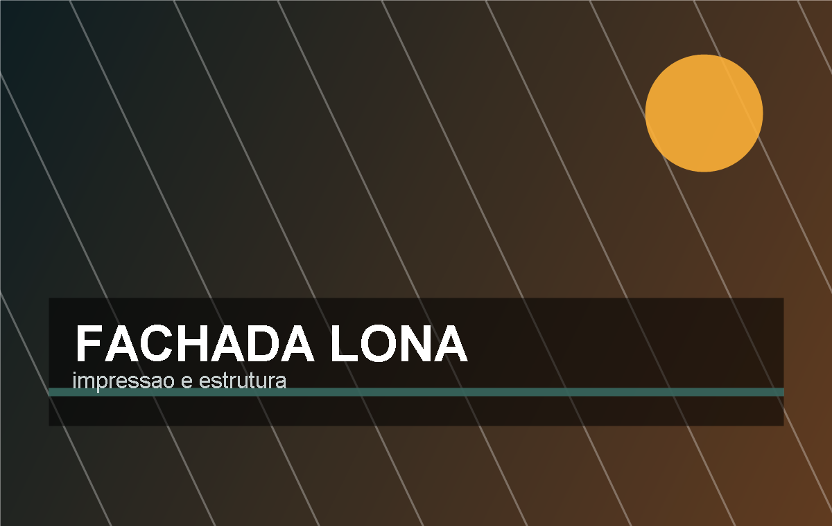 Fachada lona impressa